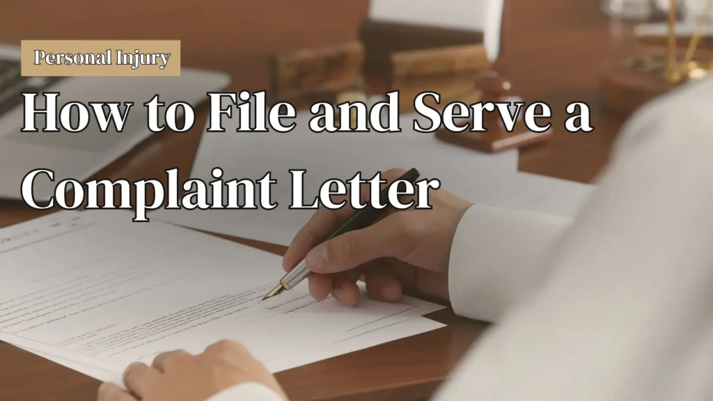 How to File and Serve a Complaint Letter Image