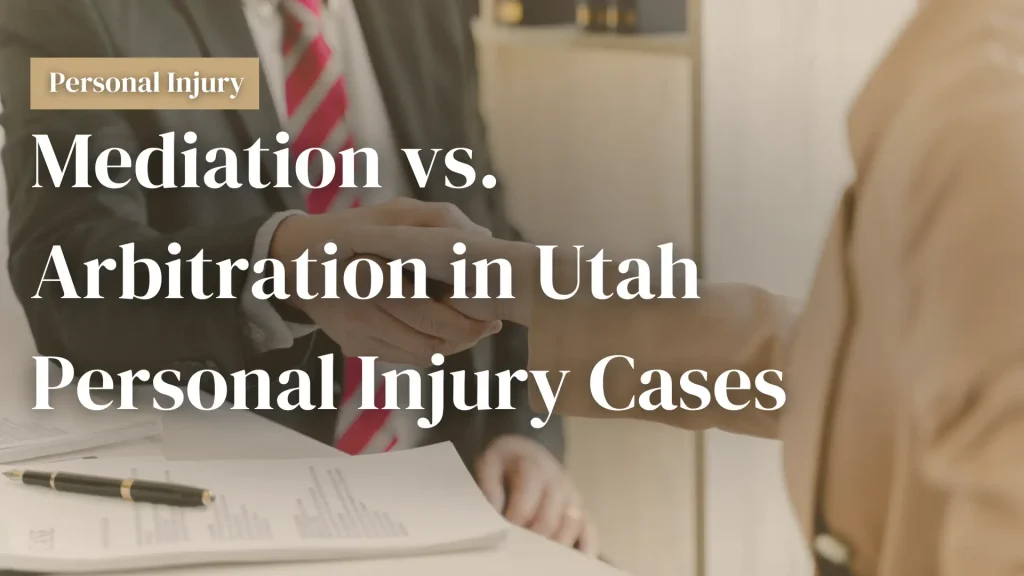 Mediation vs. Arbitration in Utah Personal Injury Cases Image