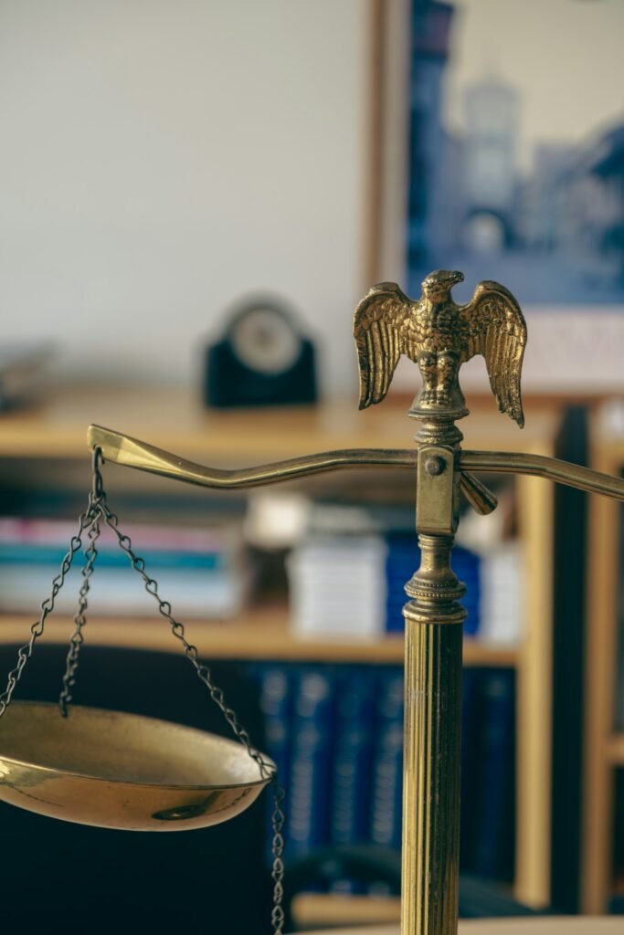 Golden scale of justice